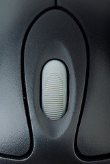Image showing Close-up shot of computer mouse wheel and buttons