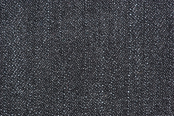 Image showing Close-up shot of black denim