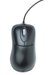 Image showing Modern black optical mouse