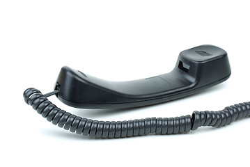 Image showing Black phone handset