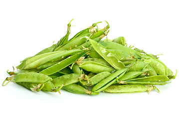 Image showing Garbage pile: pea pods