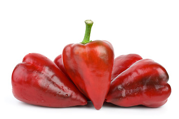 Image showing Some red sweet peppers