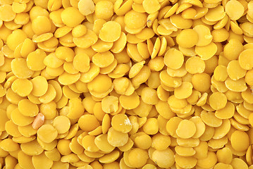 Image showing Yellow split lentils