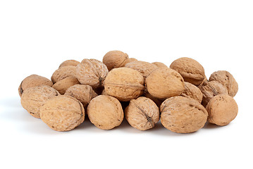 Image showing Pile of walnuts