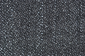 Image showing Macro shot of black denim