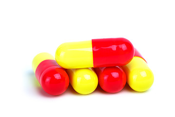 Image showing Some yellow-red capsules