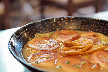 Image showing pork with noodle in japanese style 