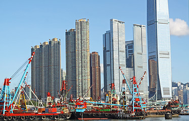 Image showing Hong Kong Skyline in the afternoon. 