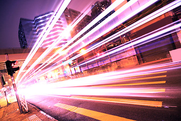 Image showing Modern urban landscape at night 