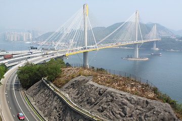 Image showing Ting Kau bridge