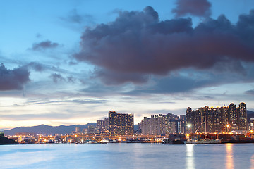 Image showing hong kong sunset