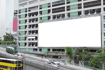 Image showing large advertisement blank in the city 