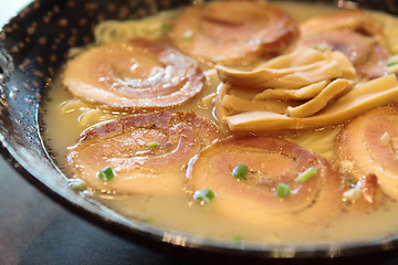 Image showing pork with noodle in japanese style 
