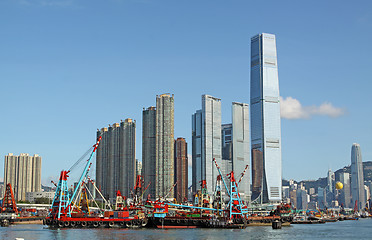 Image showing Hong Kong Skyline in the afternoon. 