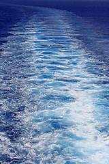 Image showing Azure sea water surface with ripple as background 