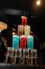 Image showing Tower of drinks