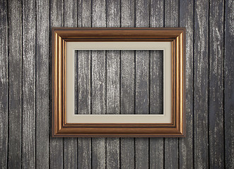 Image showing Vintage wooden frame 