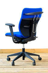 Image showing modern blue office chair