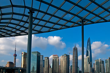 Image showing shanghai pudong view from puxi 