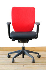 Image showing modern red office chair