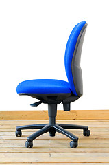 Image showing modern blue office chair