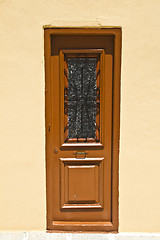 Image showing Old pattern door in Rhodes