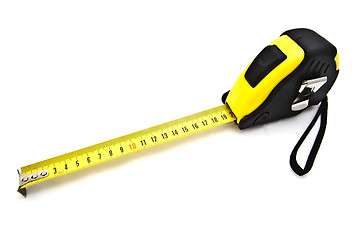Image showing Tape measure isolated on white background 