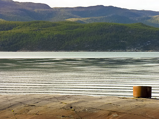 Image showing Landscape in a norway river