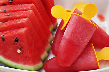 Image showing watermelon ice-cream