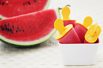 Image showing watermelon ice-cream