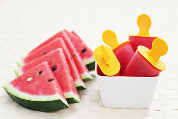 Image showing watermelon ice-cream