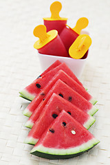 Image showing watermelon ice-cream