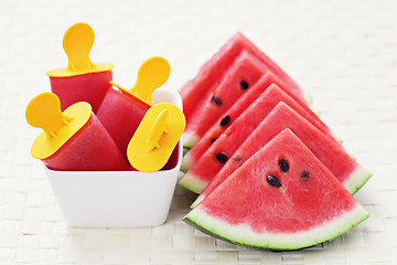 Image showing watermelon ice-cream