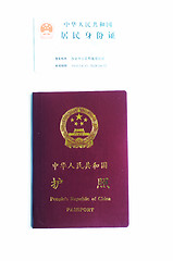 Image showing China passport and ID card