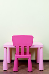 Image showing Children desk and chair