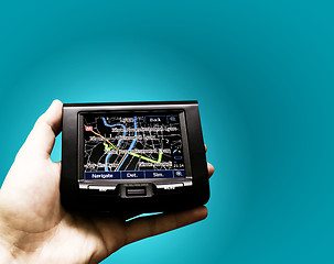 Image showing Gps in a man hand.