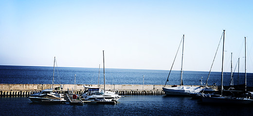 Image showing Sailing boats