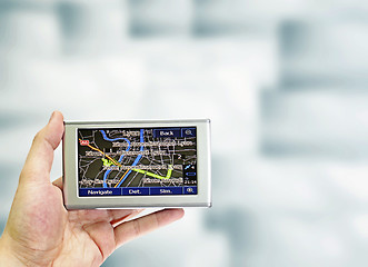 Image showing Gps in a man hand.