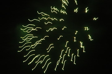 Image showing Green firework 1