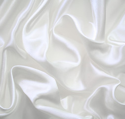 Image showing Smooth elegant white silk 