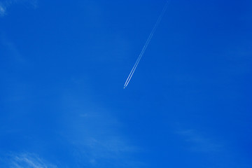 Image showing Foto of plane whitch flying in sky