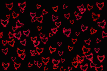 Image showing Abstract background - shine hearts