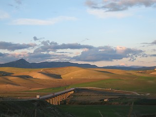 Image showing Sunset landscape Sicily