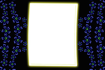 Image showing Abstract background - shine flowers