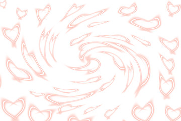 Image showing Abstract background - shine hearts