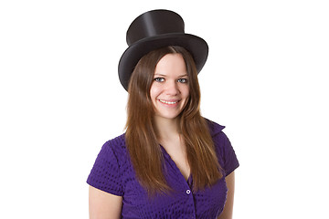 Image showing Woman with  Chapeu Claque