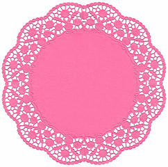 Image showing Pink Lace dolly