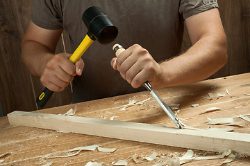 Image showing Wood working