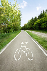 Image showing Bicycle path