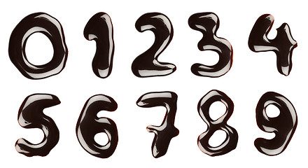 Image showing Chocolate numbers